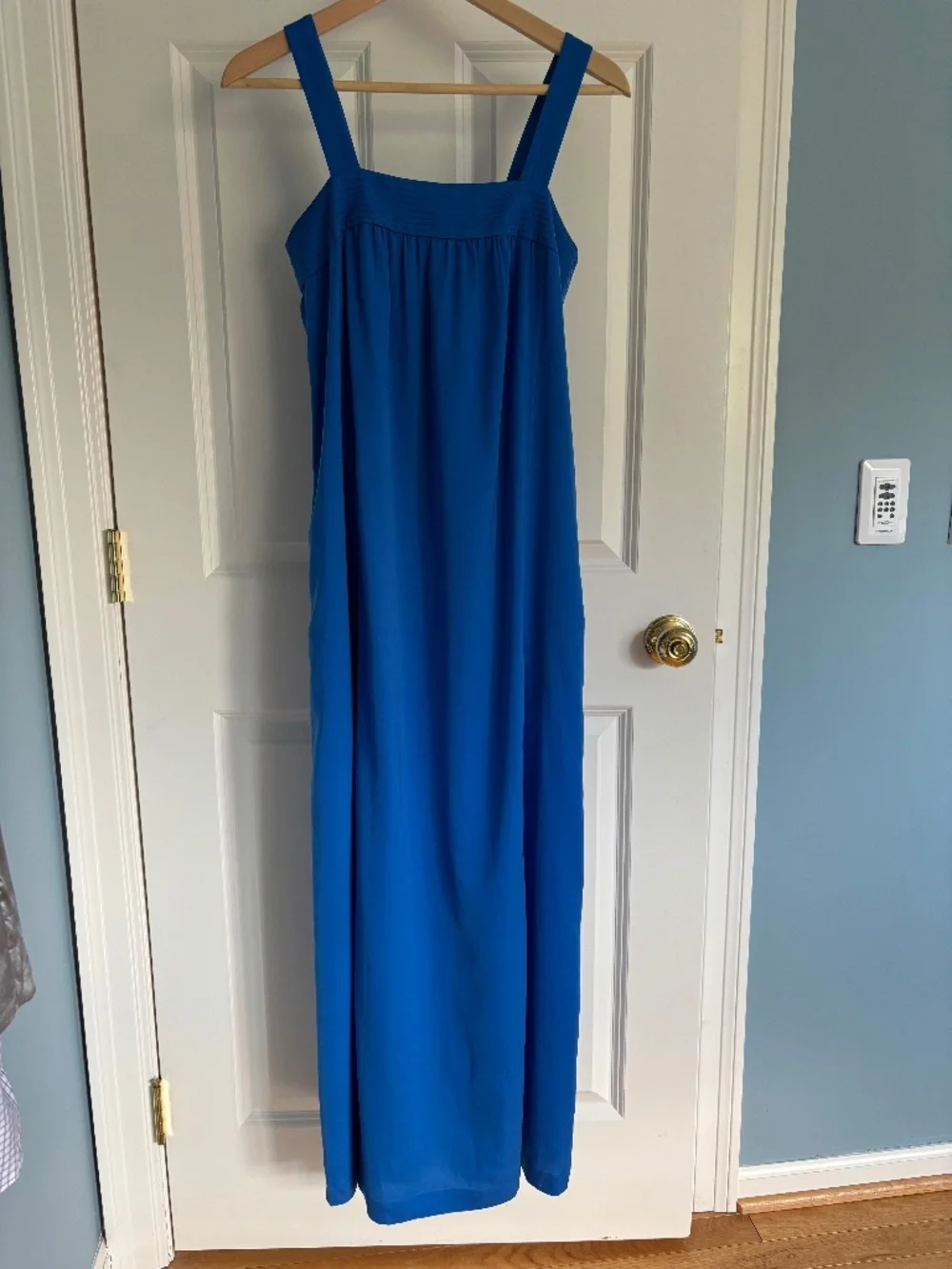 J.Crew bright blue maxi dress